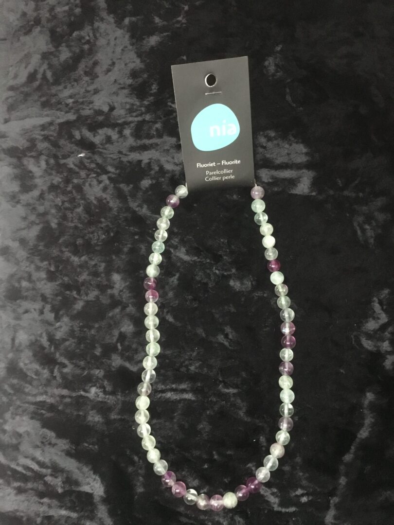 Fluorite collier perle