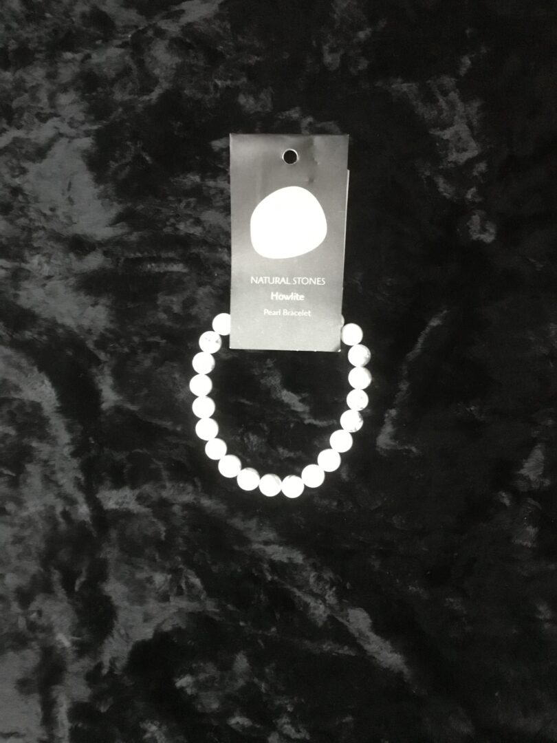 Howlite bracelet perle