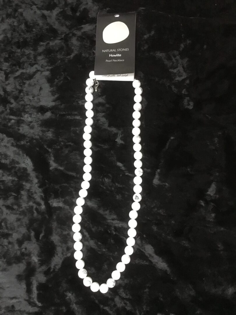 Howlite collier perle