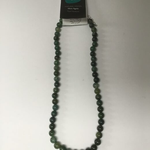 Agate Mousse collier perle