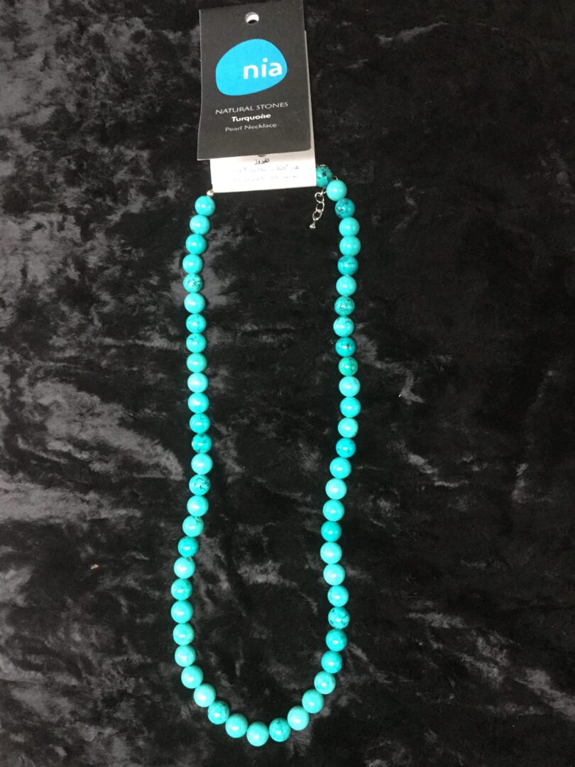 Turquoise collier perle