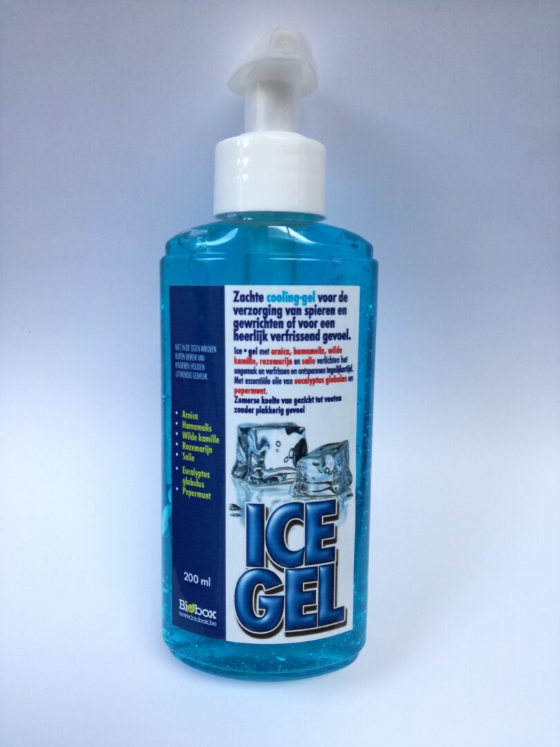 Ice gel of cooling gel